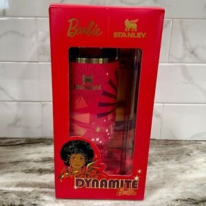 Barbie x Stanley Travel Tumbler '80s DYNAMITE 40 oz Quencher NEW Limited Edition